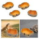 Tigela de água e alimento  para répteis, prato de terrário, alimentador de répteis, tigela de alimentação para anfíbios, sapo, camaleão, tartaruga, dragão barbado, tartaruga