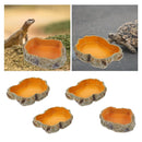 Tigela de água e alimento  para répteis, prato de terrário, alimentador de répteis, tigela de alimentação para anfíbios, sapo, camaleão, tartaruga, dragão barbado, tartaruga