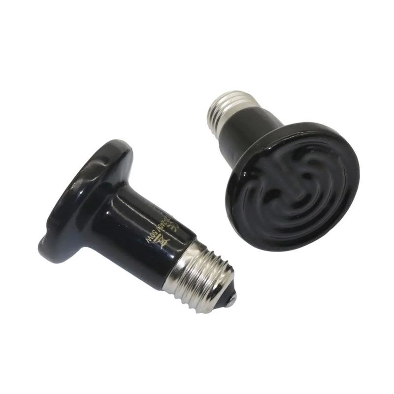 Lâmpada de Cerâmica para aquecimento de Répteis . Não emite radiação UV . 25W 50 W 75 W e 100 W