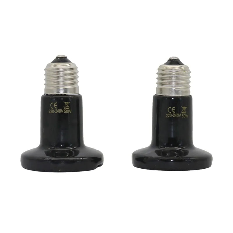 Lâmpada de Cerâmica para aquecimento de Répteis . Não emite radiação UV . 25W 50 W 75 W e 100 W