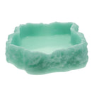 Tigela de água e alimento  para répteis, prato de terrário, alimentador de répteis, tigela de alimentação para anfíbios, sapo, camaleão, tartaruga, dragão barbado, tartaruga