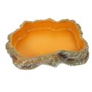 Tigela de água e alimento  para répteis, prato de terrário, alimentador de répteis, tigela de alimentação para anfíbios, sapo, camaleão, tartaruga, dragão barbado, tartaruga