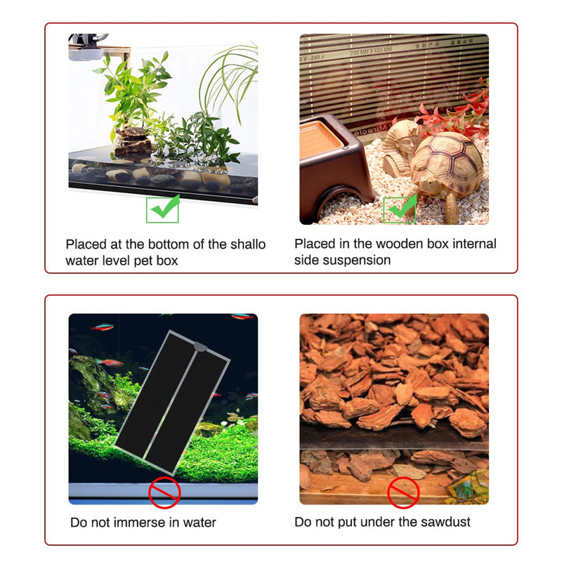 Placa aquecedora para Répteis de tamanhos variados 220 V