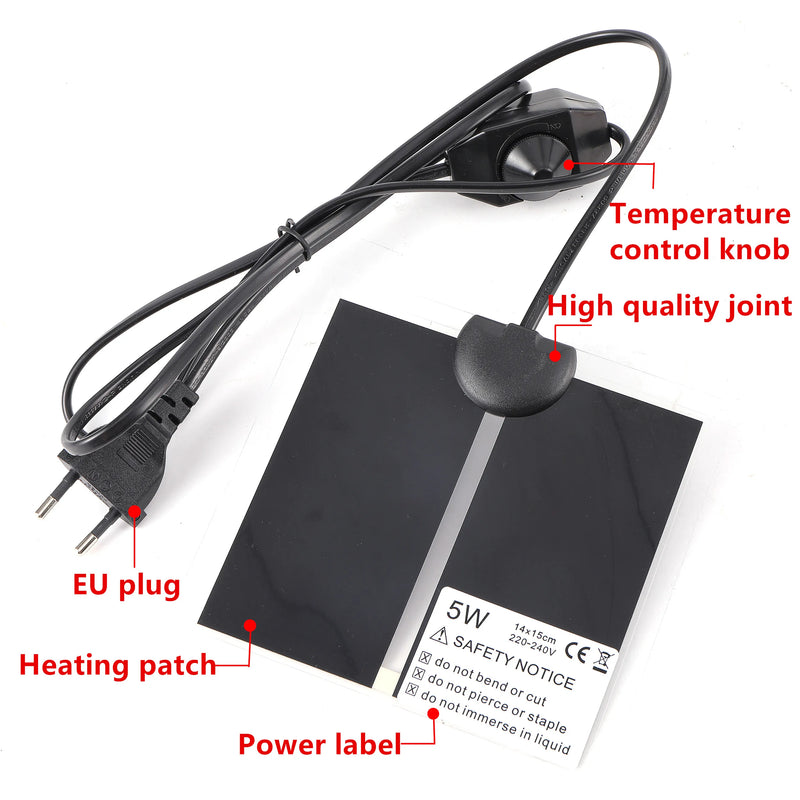 Placa aquecedora para Répteis de tamanhos variados 220 V