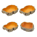 Tigela de água e alimento  para répteis, prato de terrário, alimentador de répteis, tigela de alimentação para anfíbios, sapo, camaleão, tartaruga, dragão barbado, tartaruga